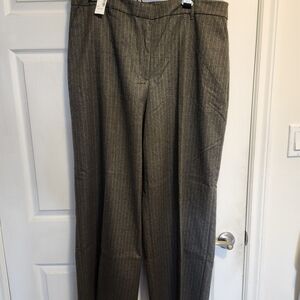 Reitmans Women's Gray Pinstripe Straight Leg Pants